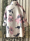 IC Collection Cowl Neck Cherry Blossom Jacket-IC-6079J