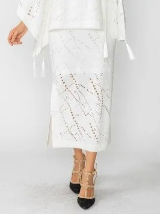 IC Collection Laser Cut Pencil Skirt-IC-4648S