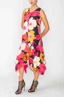 IC Collection Floral Dress-IC-5881D