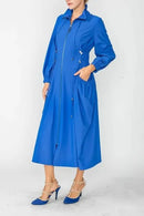 IC Collection Side Drawed Long Jacket-IC-4636J