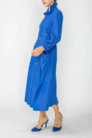 IC Collection Side Drawed Long Jacket-IC-4636J