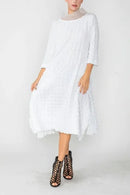 IC Collection Organdy Stand Collar Dress-IC-4705D