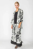 IC Collection Swirl High Low Kimono-IC-5898J