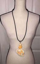 Alisha.D Artisan Rose Pendant Necklace-NMB315