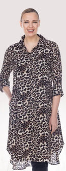 Comfy USA Knee-Length Button-Up-CD309P