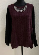 JASON BY COMFY USA TWO TONE TUNIC TOP-SW103
