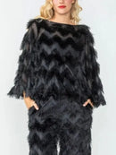 IC Collection Wave Feather Top-IC-6967T