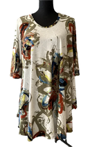 IC Collection Modern Art Print Tunic- IC-1766T