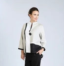 IC Collection Linen Embellish Jacket-IC-3440J