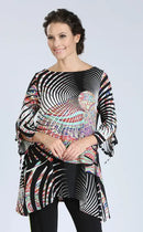 IC Collection Multi-Color Paisley Print Tunic-IC-3027T