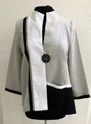 IC Collection Linen Embellish Jacket-IC-3440J