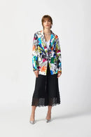 Joseph Ribkoff Abstract Print Silky Knit Blazer-JR-241302
