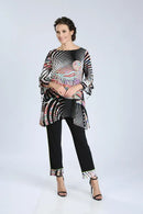 IC Collection Multi-Color Paisley Print Tunic-IC-3027T