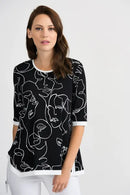 Joseph Ribkoff Artist Print Tunic-JR-201112
