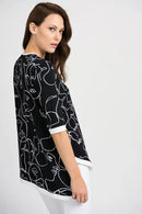 Joseph Ribkoff Artist Print Tunic-JR-201112