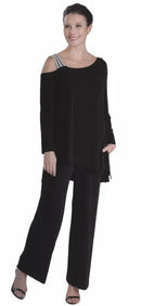 IC Collection Fashion Forward Layered Jumpsuit-IC-3435JS