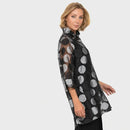 IC COLLECTION BUTTON WIRE COLLAR NEW BLOUSE-IC-3837J
