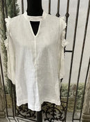 IC Collection Floral Embellished Cold Shoulder Tunic-IC-3247T
