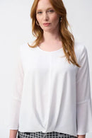 Joseph Ribkoff Georgette High-Low Boxy Top-JR-251062