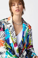 Joseph Ribkoff Abstract Print Silky Knit Blazer-JR-241302