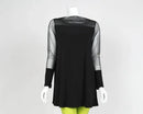 IC Collection Mesh Sleeve Tunic-IC-5602T