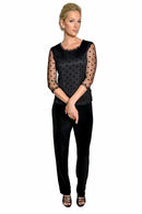 Adore Polka Dot Mesh Top-90453