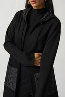Joseph Ribkoff Quilted Hooded Jacket-233058