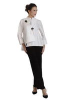 IC Collection Asymmetric Jacquard Jacket-IC-2125J