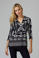Joseph Ribkoff Naval V Neck Tunic-201089