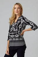 Joseph Ribkoff Naval V Neck Tunic-201089