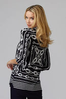 Joseph Ribkoff Naval V Neck Tunic-201089