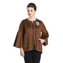 IC Collection Bell Sleeve Zip Up Jacket-IC-3131J
