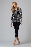 Joseph Ribkoff Naval V Neck Tunic-201089