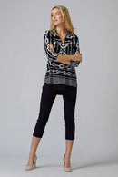 Joseph Ribkoff Naval V Neck Tunic-201089