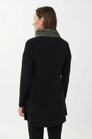Joseph Ribkoff Cowl Neck Contrast Detail Top-223258