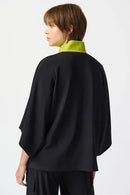 Joseph Ribkoff Silky Knit And Jacquard Boxy Jacket-241198