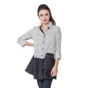 IC Collection Comfy Button Down With Zipper Pocket Blouse-IC-4281J