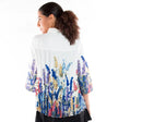 IC Collection Designer Pleated Floral Print Jacket-IC-3152J