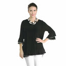 IC Collection Ruffle Sleeve Top-IC-3363T-B