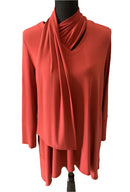 IC Collection High-Low Scarf Tunic-IC-1197T