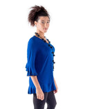 IC Collection Ruffle Sleeve Top-IC-3363T-B