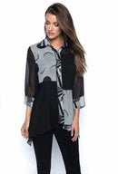 FRANK LYMAN BLACK & WHITE JACKET/TOP-196130U
