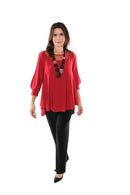 IC Collection Semi-Sheer Dressy Tunic- IC-1027T