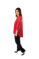 IC Collection Semi-Sheer Dressy Tunic- IC-1027T