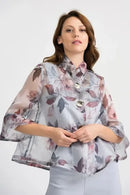 Joseph Ribkoff Chiffon Floral Jacket-JR-201539