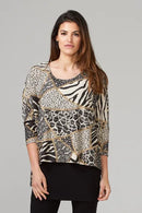 Joseph Ribkoff Animal Print Tunic-JR-203585