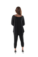 IC Collection Semi-Sheer Dressy Tunic- IC-1027T