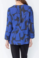 IC Collection Designer Print Back Zip Tunic-IC-5053T