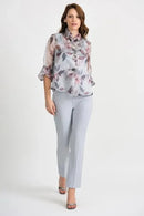 Joseph Ribkoff Chiffon Floral Jacket-JR-201539