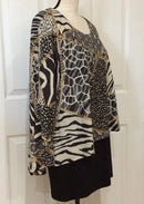Joseph Ribkoff Animal Print Tunic-JR-203585